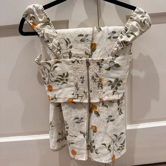 Reformation Clyde In Citron 2 Piece Set - Picture 6 of 7